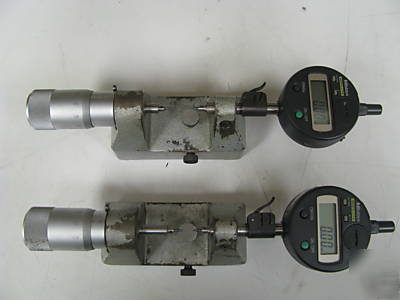 Mahr 0-25MM bench micrometer w/ mitutoyo digital indic