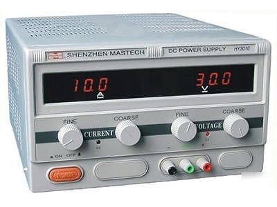 Mastech linear dc power supply 0-30 volts @ 0-10 amps