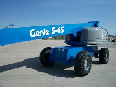 Genie S65 aerial manlift boom lift man boomlift 4 x 4