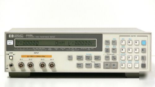Hp 4349A/4339A high resistance meter, 30-day warranty