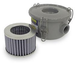 Inline dry vacuum filter fits all dry vacuum systems 