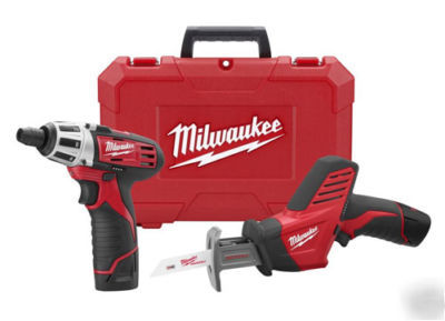 Milwaukee 2490-22 12 volt battery drill & hackzall