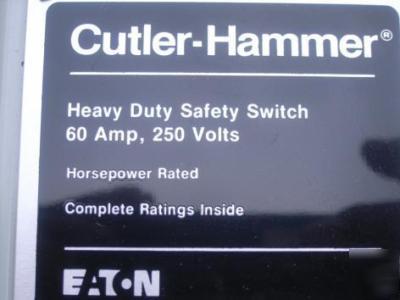 New cutler-hammer safety switch 60 amp 240V nema 1 * *