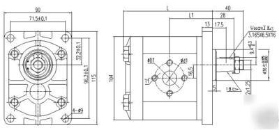 New hydraulic gear pump- group 2- 12CC/rev 