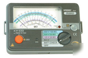 Sperry analog insulation testers 3322A