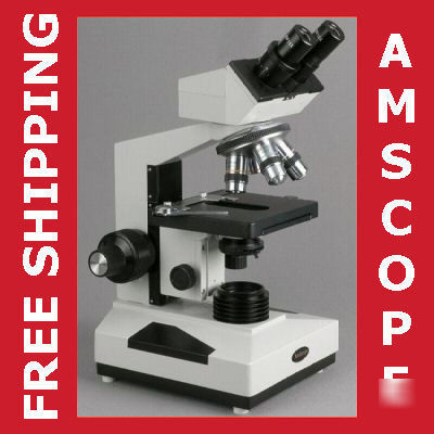 New 40X-2000X vet clinical stereo compound microscope, 