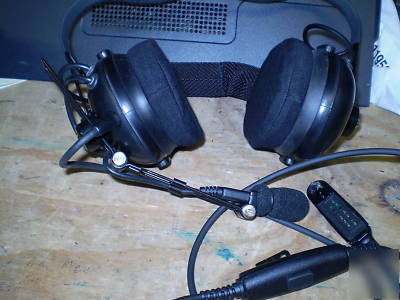 New motorola HT750/1250 med behind head headset ENMN4016