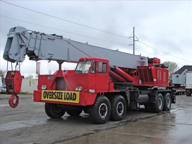 P & h 75 ton hydraulic truck crane repo