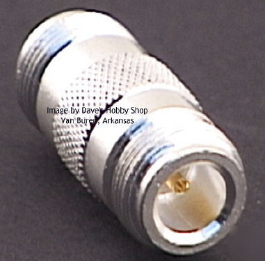Coax adapter silver n double female barrel