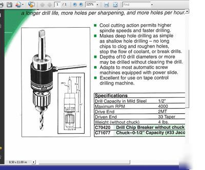 Commander drill chip breaker