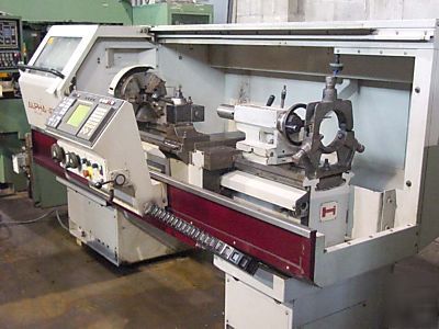 Harrison alpha 400 plus cnc and manual lathe 16