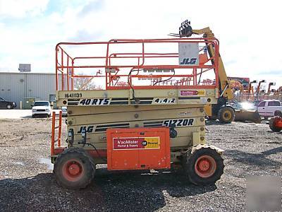 Jlg 40RTS rough terrain scissor lift dual fuel 40' 