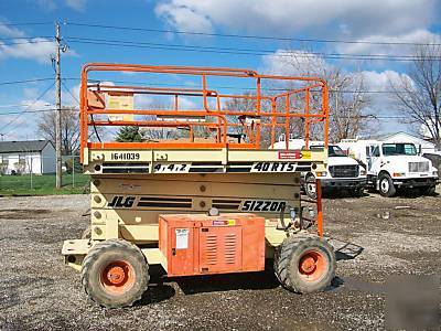 Jlg 40RTS rough terrain scissor lift dual fuel 40' 