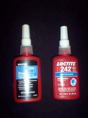 Loctite 242 comparable threadlocker master blue medium