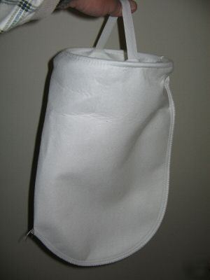 Lot of five (5) 5 micron polyester filter bags (wvo)