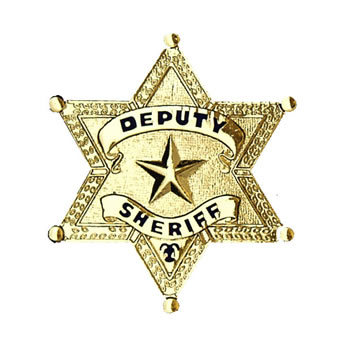 Mini deputy sheriff badge