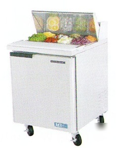 Sandwich/pizza prep tables refrigerated turbo mst-28