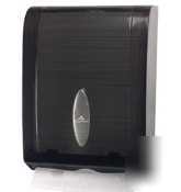 Smoke combination c-fold/multifold towel dispenser