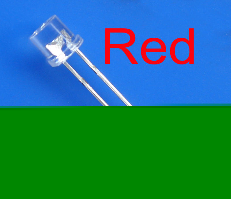 1000PCS 5MM 5000MCD ultra bright flat head red leds