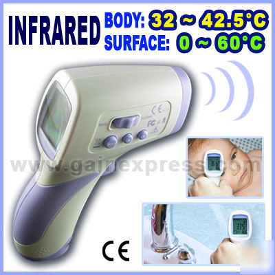 Body & surface infrared thermometer baby forehead Â°c Â°f