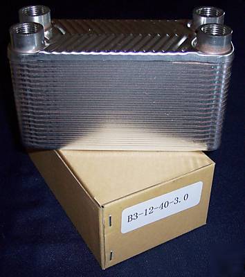 Brazed stainless steel 40 plate heat exchanger
