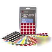 Maco removable color coding labels - 0.75