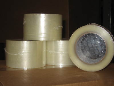 Clear carton sealing tape - intertape 1100 - 4 rolls 