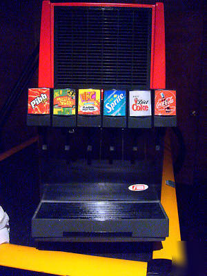 Coke fountain cooling and dispensing