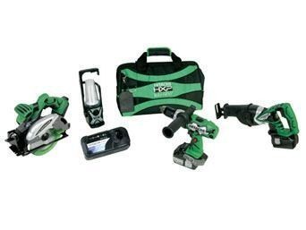 Hitachi KC18DBL 18V 4-tool kit+ DH18DL hammer,drill saw