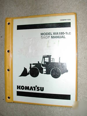Komatsu WA180-1 wa 180 wheel loader service shop manual