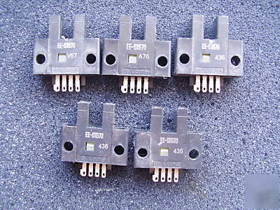 Lot of 5 omron ee-SX670, photoelectric micro sensors