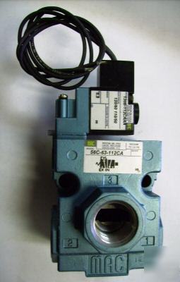 Mac air valve 56C-63-112CA vacuum to 150 psi 