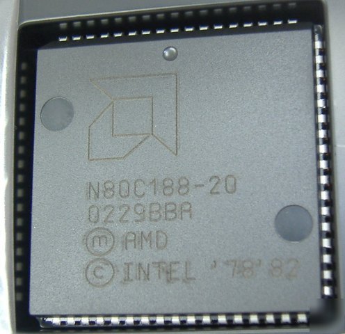 N80C188-20 amd/intel 20 mhz 16-bit microprocessor $5.99