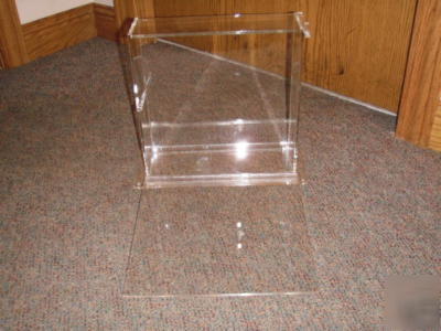 Plastic bin great for suggestion box, donations, voting