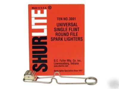 Shurlite single flint spark lighters no. 3001 (qty 10)