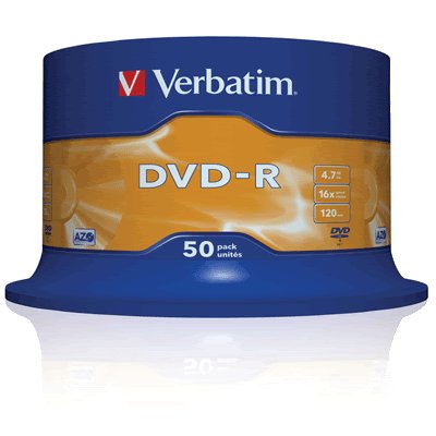 Verbatim 16X 4.7GB dvd-r *50 spindle discs