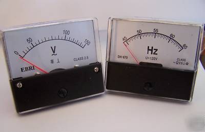 Volt panel meter 150 volts ac & hertz panel meter <2>