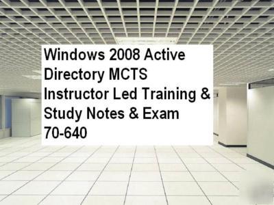 Window 2008 active directory ad 70-640 training video