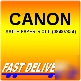 New canon matte coated paper roll wide format 0849V354