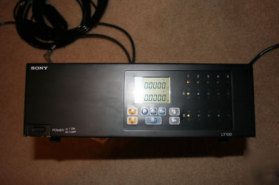 Sony LT100 digital display 10 probe hookup