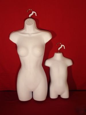 Toddler (+) female dress mannequins *white*