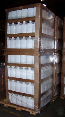 2.5 gal. white hdpe plastic bottles w/caps-lot of 210 