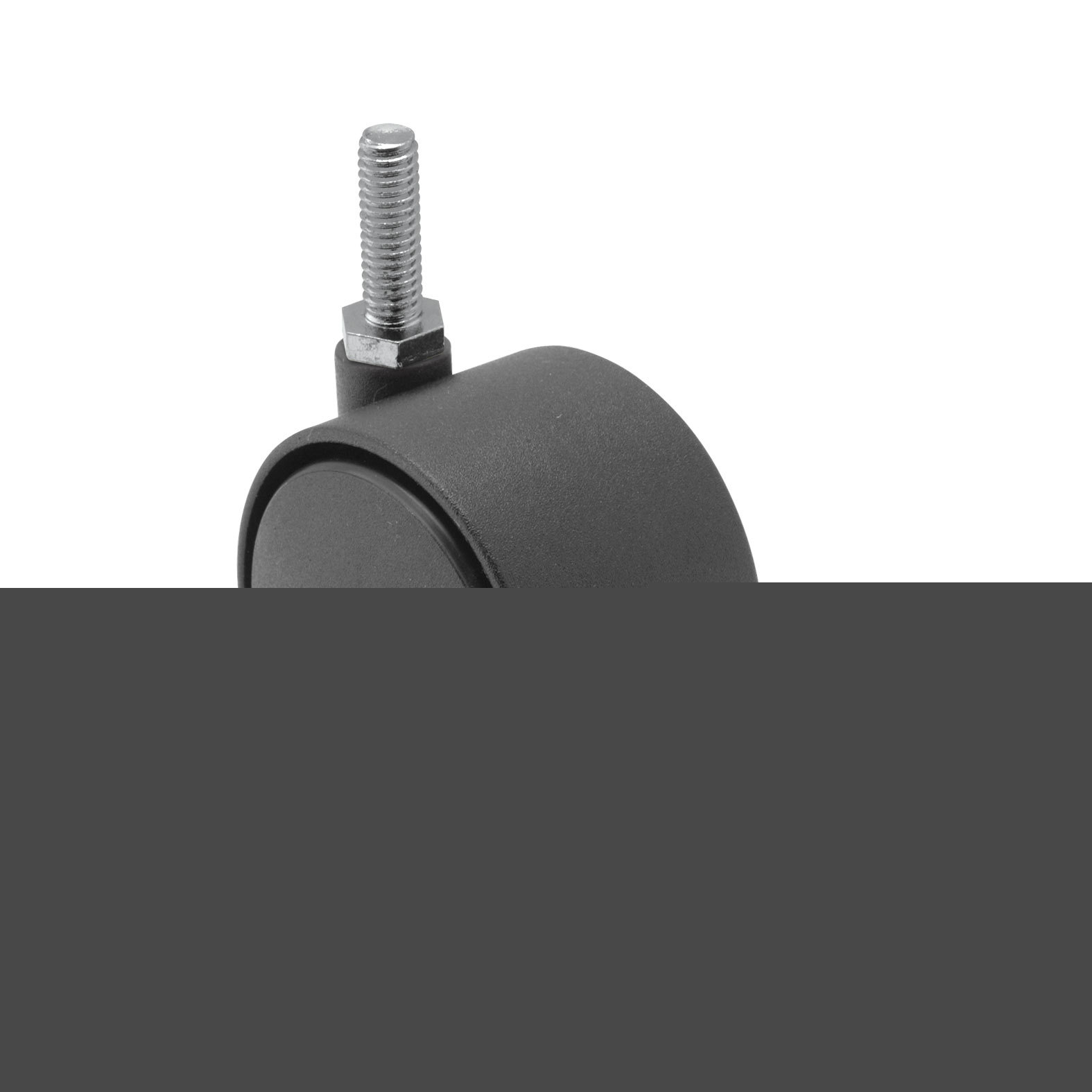 50MM twin wheel chair caster - 3/8-16X3/4 threaded stem