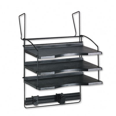 Design lines triple-tray panel organizer charcoal