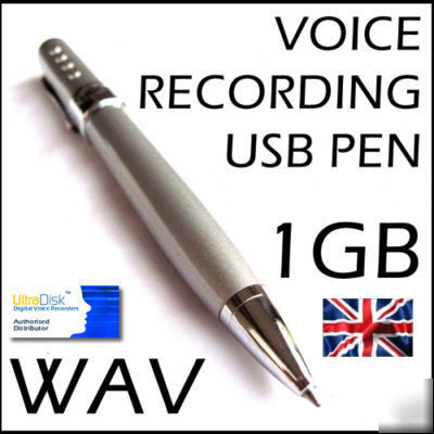 Digital voice recorder pen 1GB 70HR spy gadget DVR12 uk