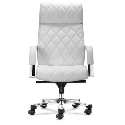 Zuo modern regal office chair in white