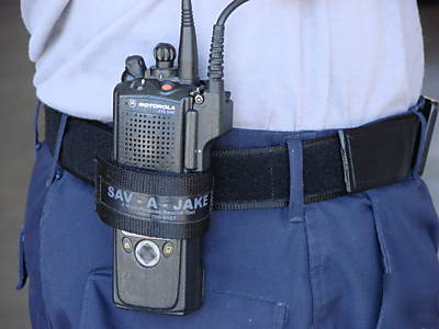  firefighter swat medic police radio holder sav-a-jake