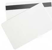 White blank id card with magnetic strip