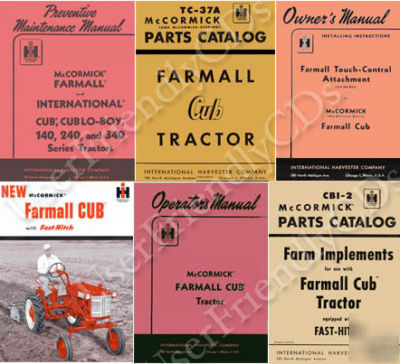 Mccormick farmall cub & lo boy manual 1947-1964 manuals
