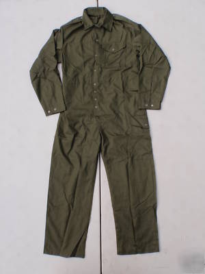 Overalls, mens, olive green, 180/92 (h 5'11